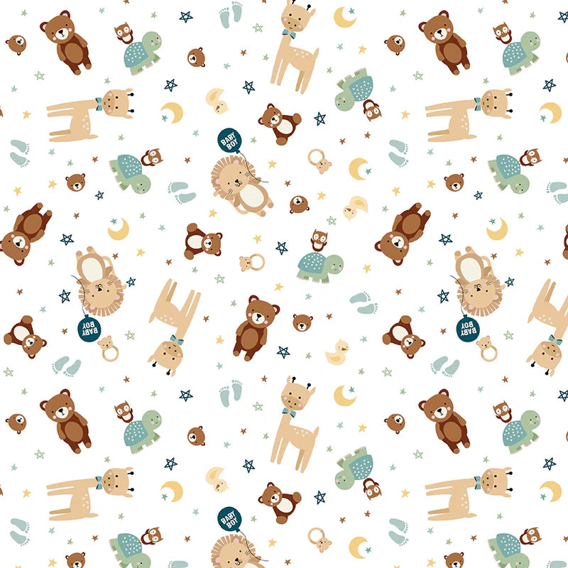Baby Boy Animals C16761 White