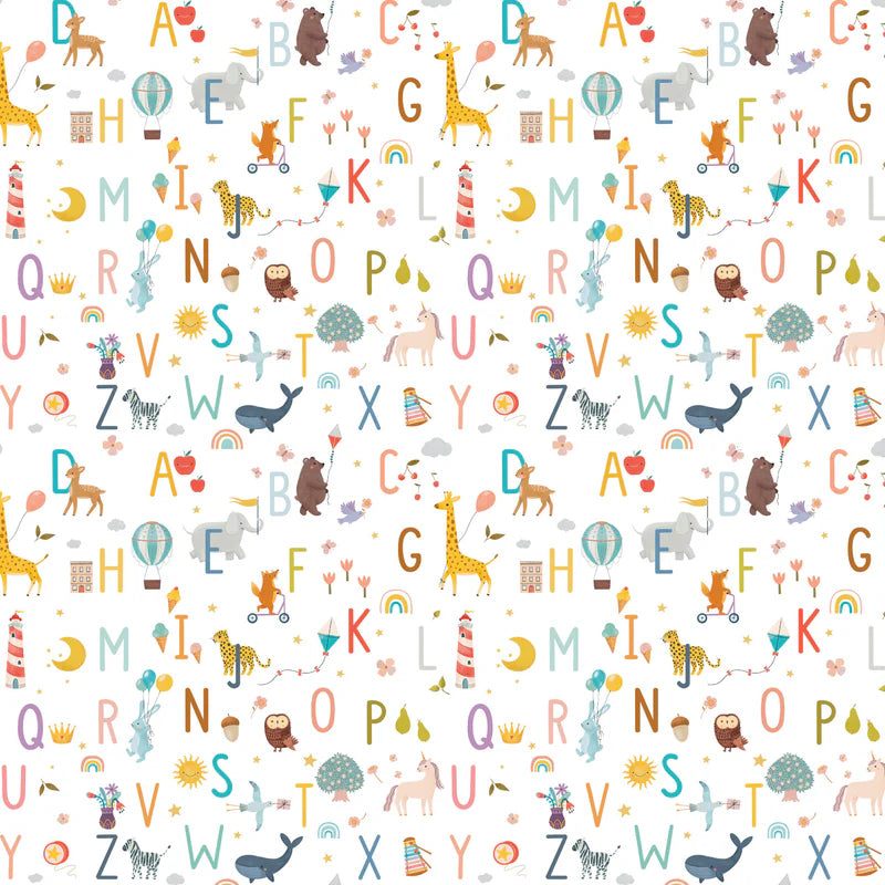 LITTLE ADVENTURE ALPHABET - Devonstone Cotton Fabric