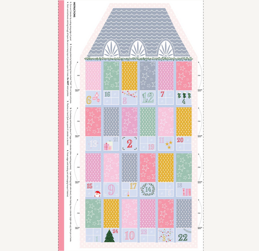 Advent Calendar  - Devonstone Cotton Fabric Panel (60cm x 112cm)