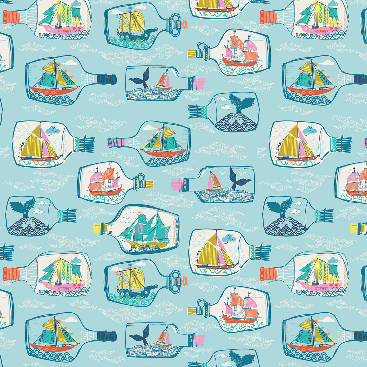 Siren Seas -  Fat Quarter Bundle 8-Piece - Thread & Ink Design.Studio