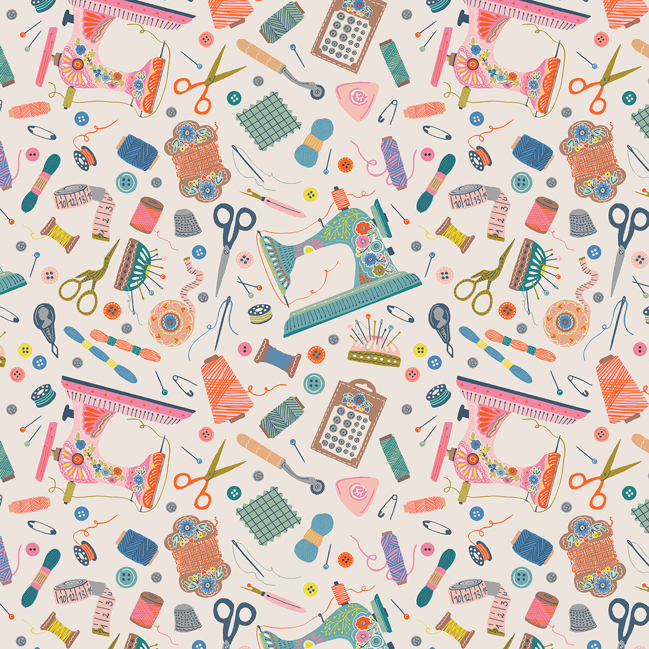 Country Sewing Club -  Fat Quarter Bundle 8-Piece - Thread & Ink Design.Studio