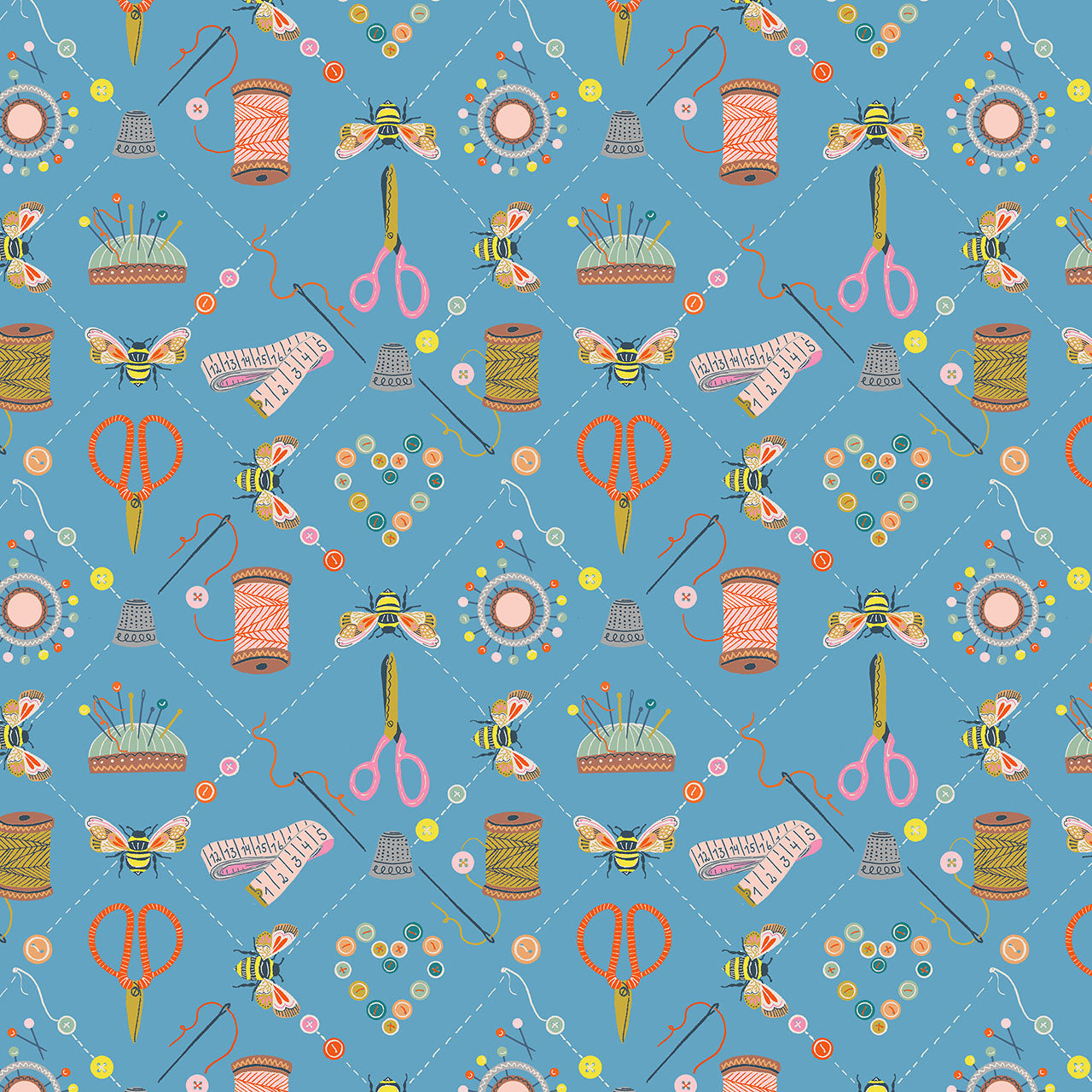 Country Sewing Club -  Fat Quarter Bundle 8-Piece - Thread & Ink Design.Studio
