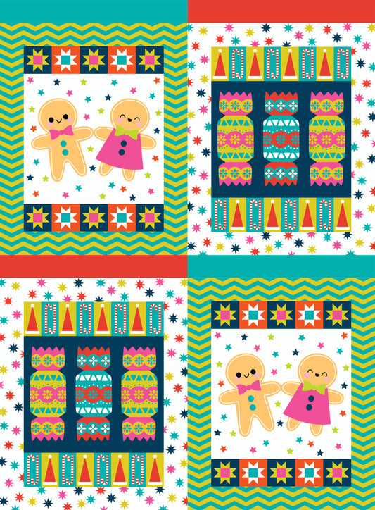 Cracking Christmas Sack - Devonstone Cotton Fabric Panel (150cm x 112cm)