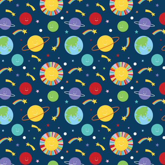 CLOUDY DAYS - SPACE Devonstone Cotton Fabric