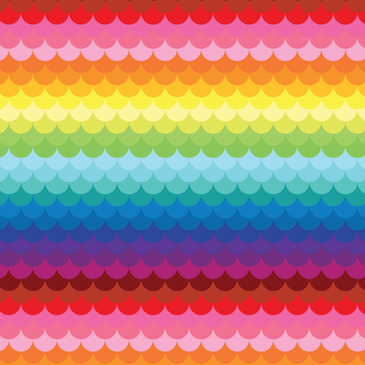CLOUDY DAYS RAINBOW -  Devonstone Cotton Fabric