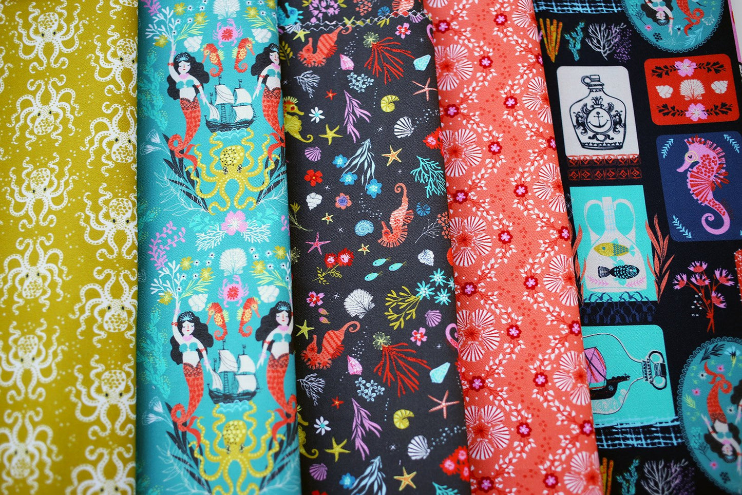Siren Seas -  Fat Quarter Bundle 8-Piece - Thread & Ink Design.Studio