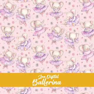 Ballerina Panel & Fat Quarter Bundle - Jen Digital Art
