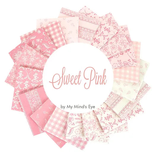 Sweet Pink Fat Quarter Bundle, 18 Piece