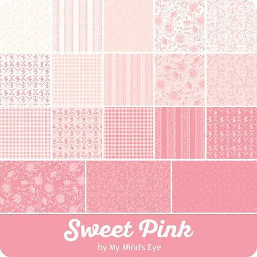 Sweet Pink Fat Quarter Bundle, 18 Piece